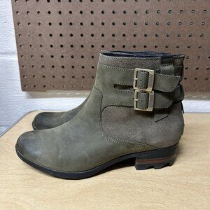 Sorel Joan Of Arctic Wedge II Buckle NL3762-297 Boots Zip Heel Women's Size 9